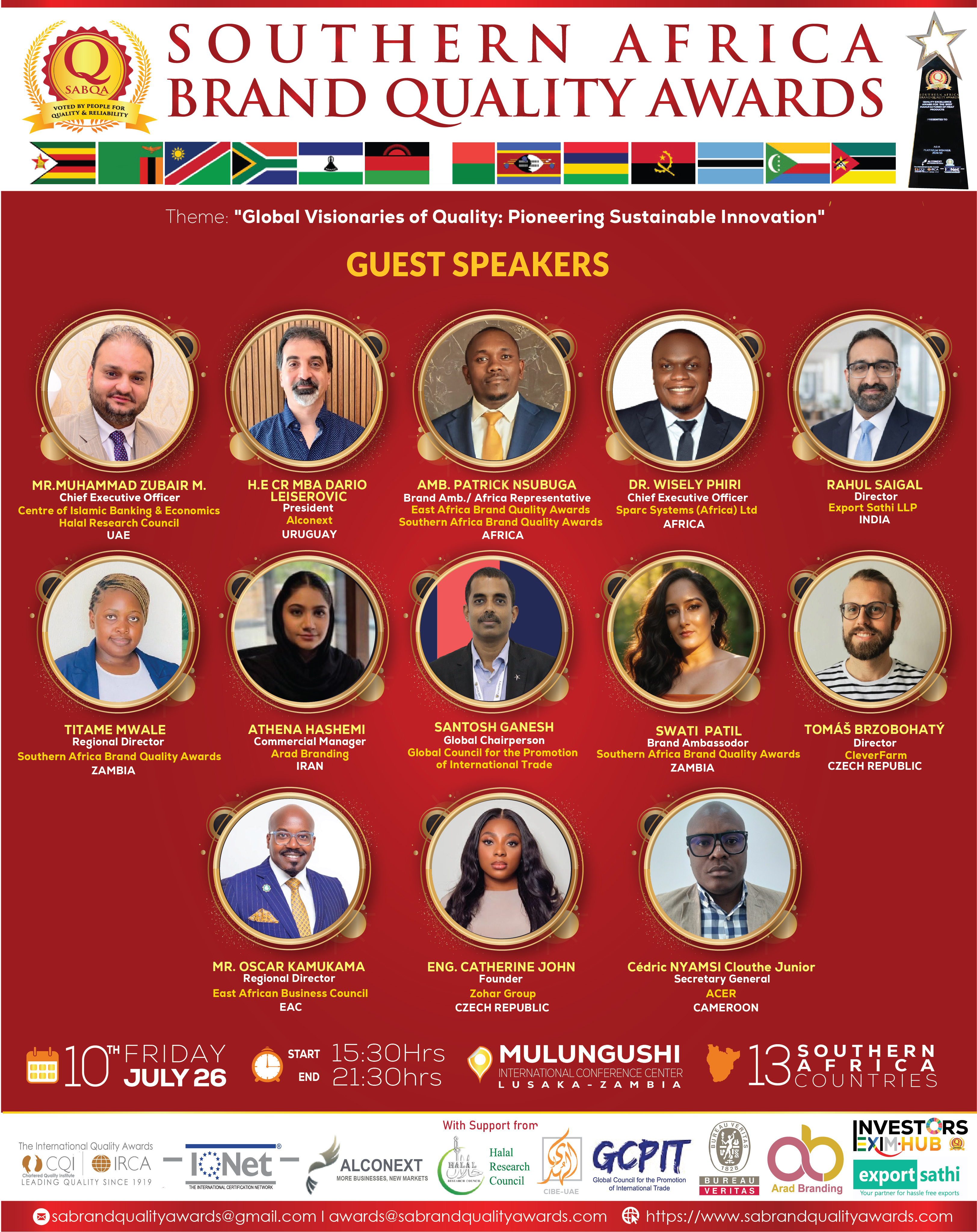 SABQA 2026 Guest Speakers Lineup